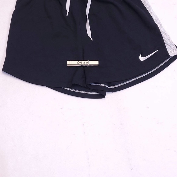 Nike Drawstring Athletic Running Shorts Womens Size Small Black White - Picture 4 of 8